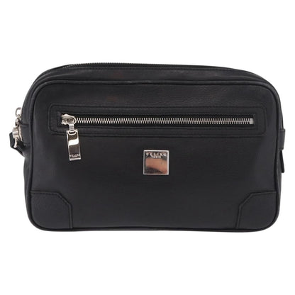 Celine Vintage Zip Wristlet Clutch Leather Product Image