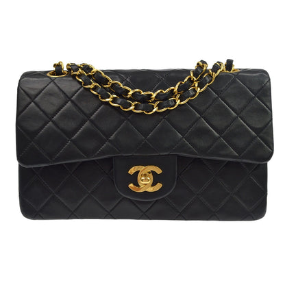 Chanel Vintage Classic Double Flap Quilted Lambskin Small
