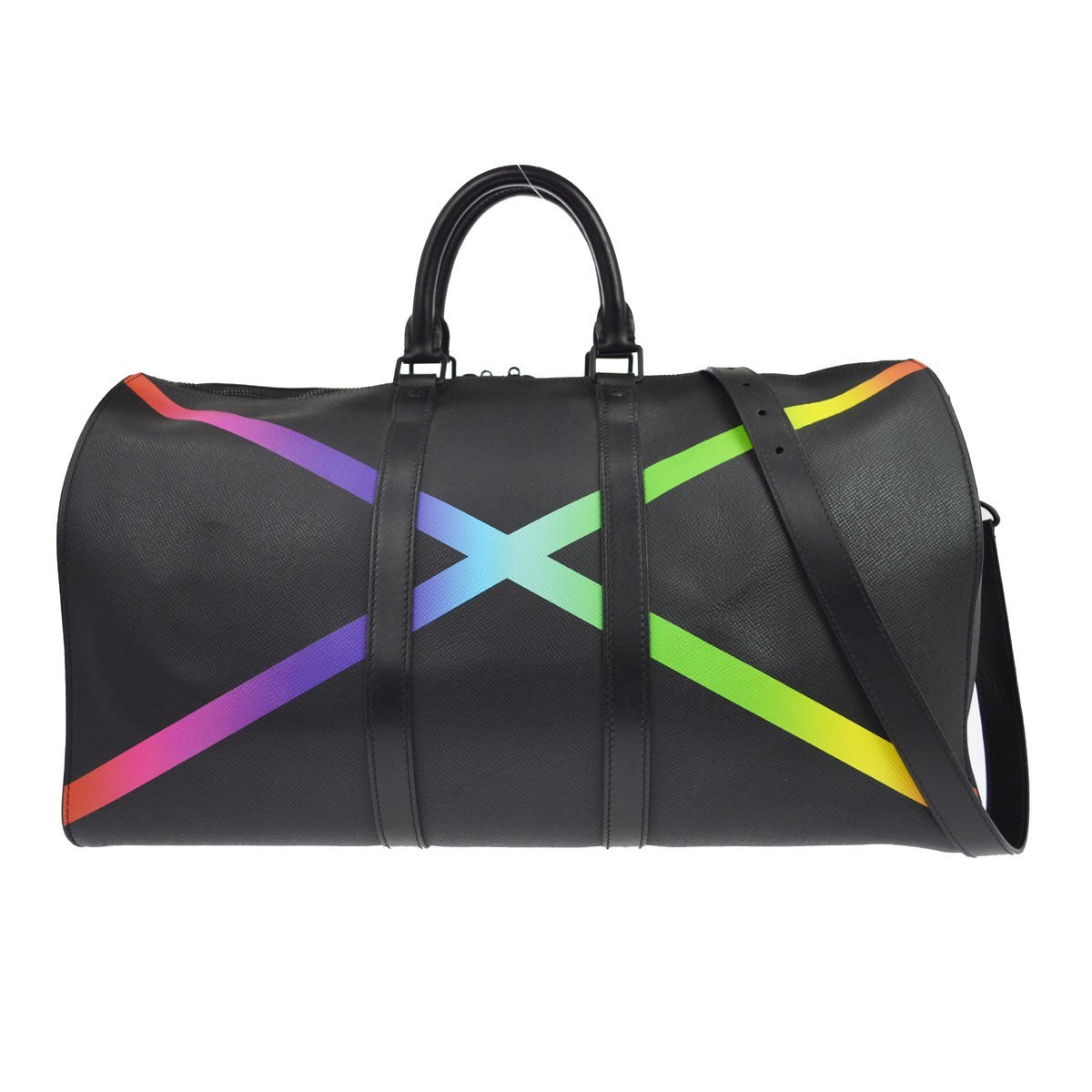 Louis Vuitton Keepall Bandouliere Rainbow Taiga Leather 50
