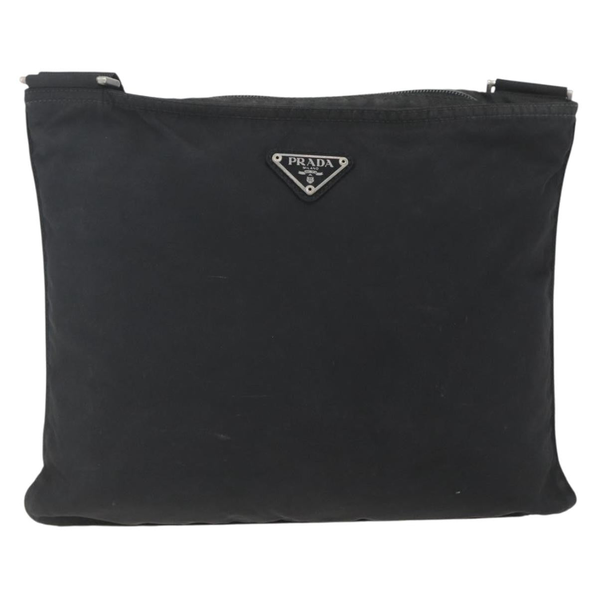 Prada Zip Top Messenger Bag Tessuto Large