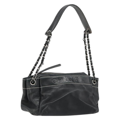 Chanel CC Shoulder Bag Leather Large