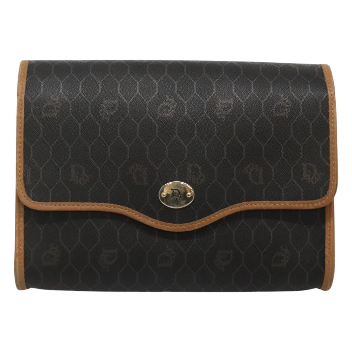 Christian Dior Vintage Honeycomb Flap Coated Canvas Product Image