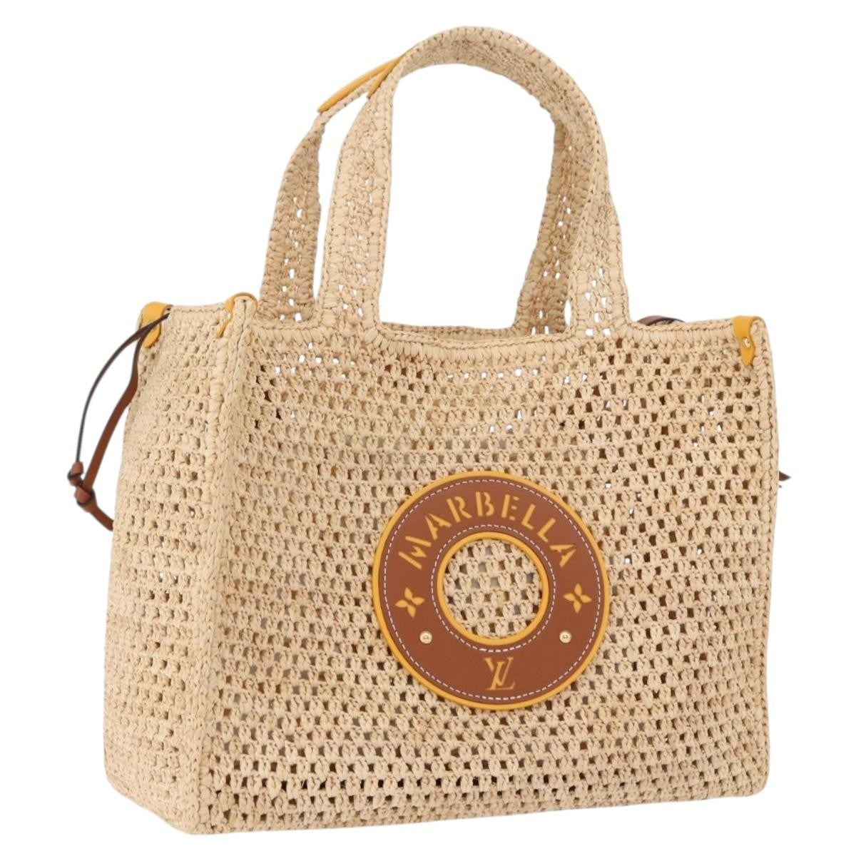 Louis Vuitton OnTheGo Tote By The Pool Crochet Raffia MM