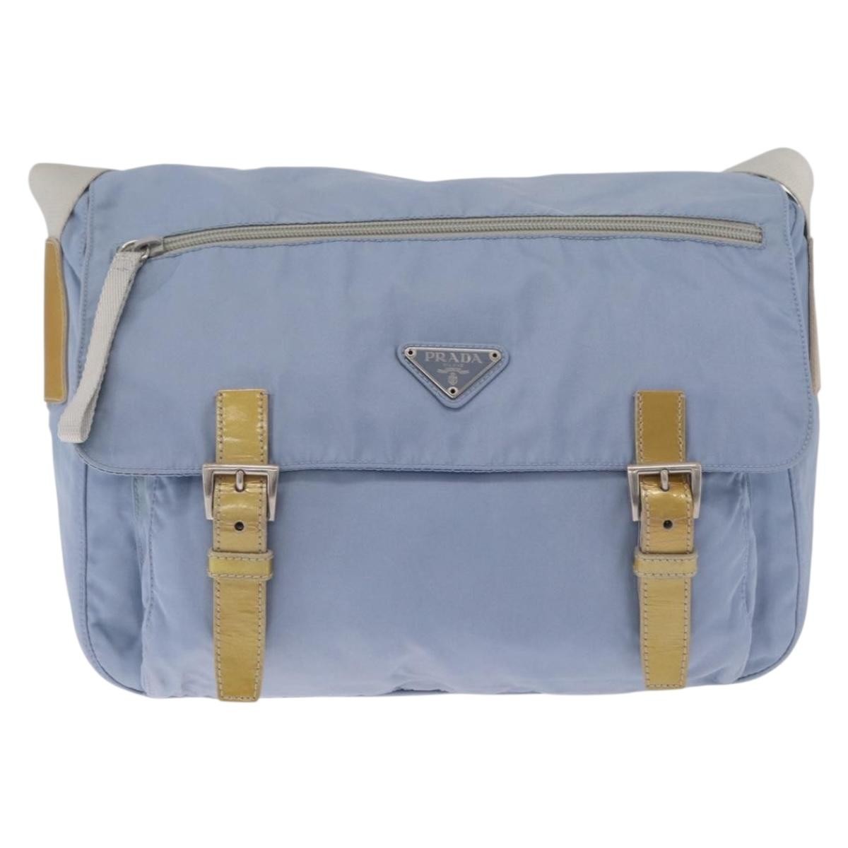 Prada Double Buckle Flap Messenger Re-Nylon Medium