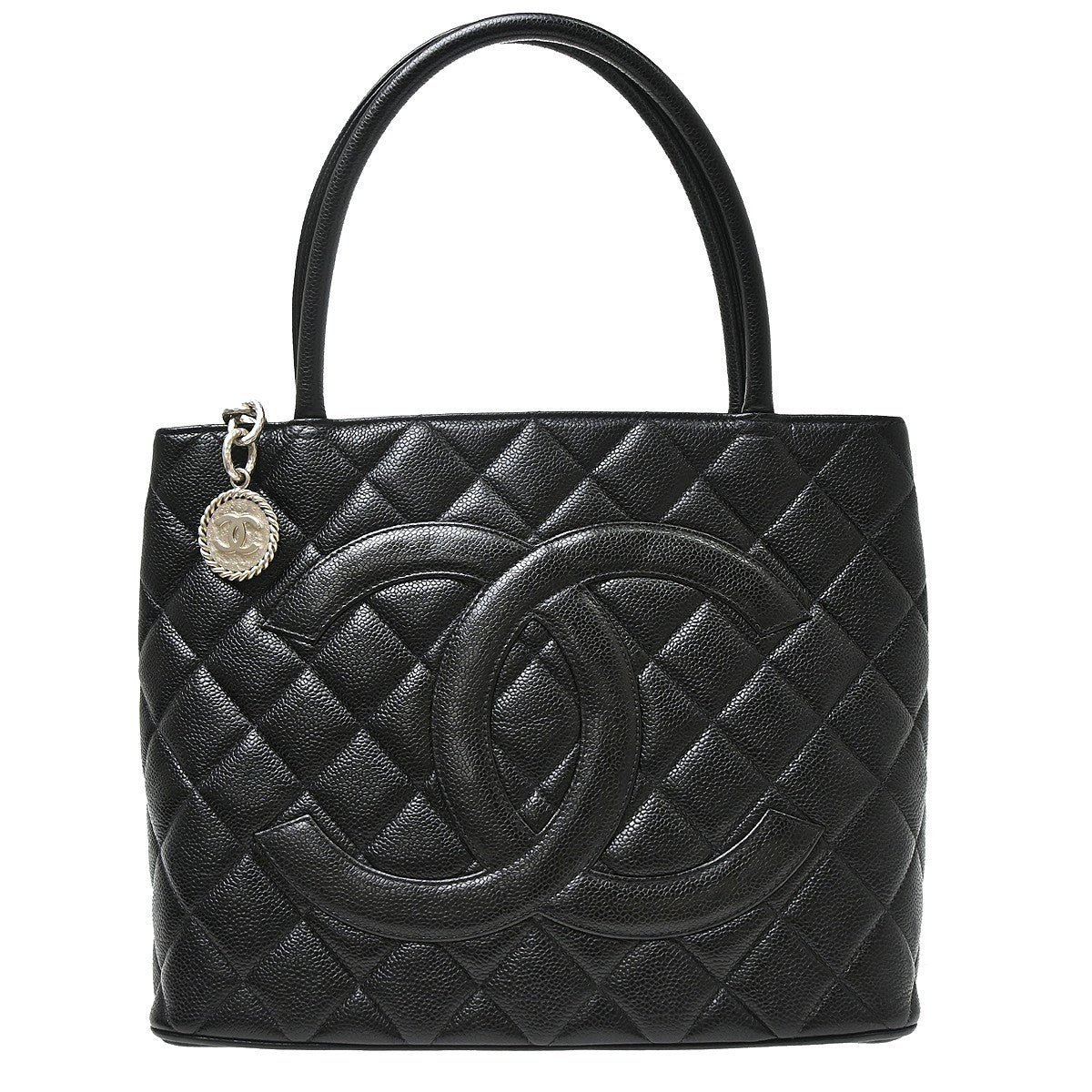 Chanel Medallion Tote Quilted Caviar Product Image