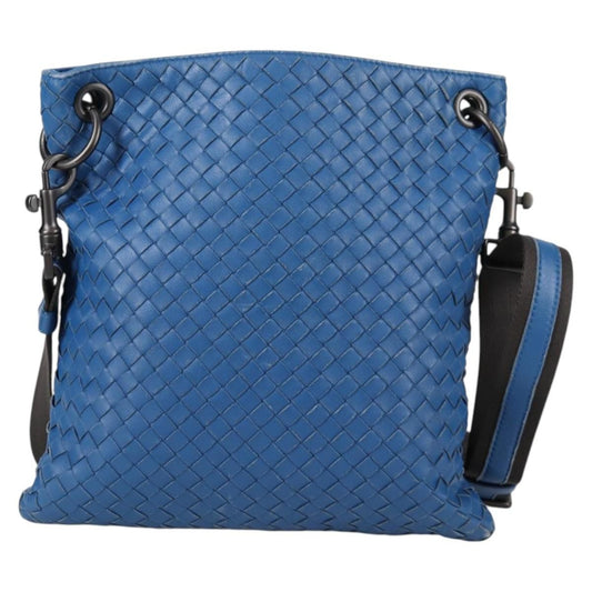 Bottega Veneta Flat Messenger Bag Intrecciato Nappa Medium