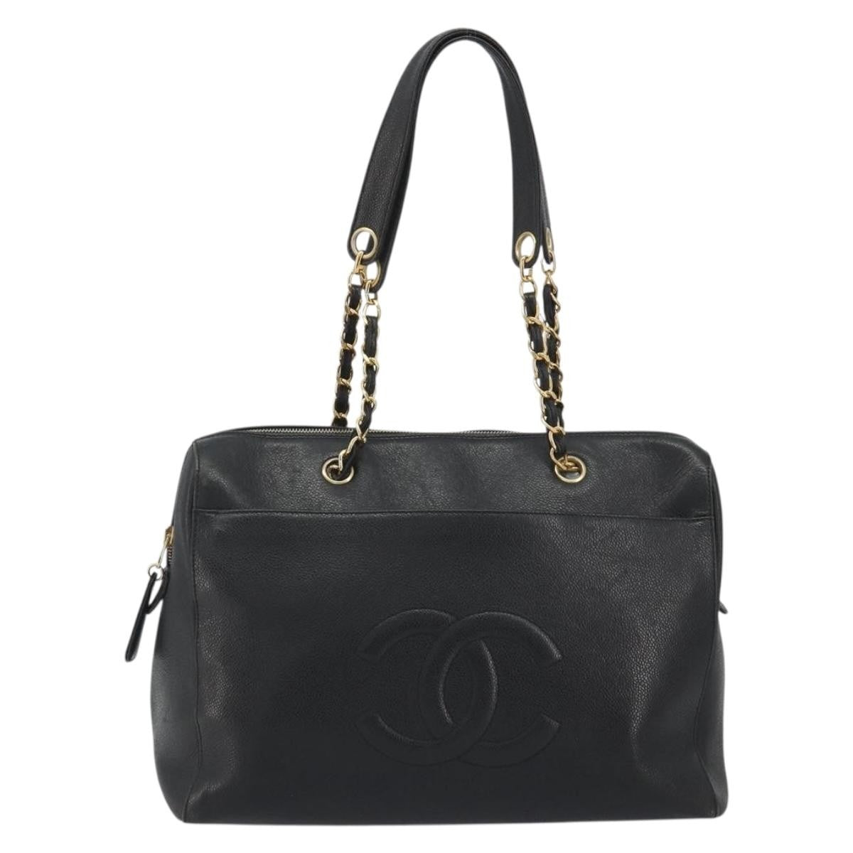 Chanel Timeless Chain Tote Caviar Large