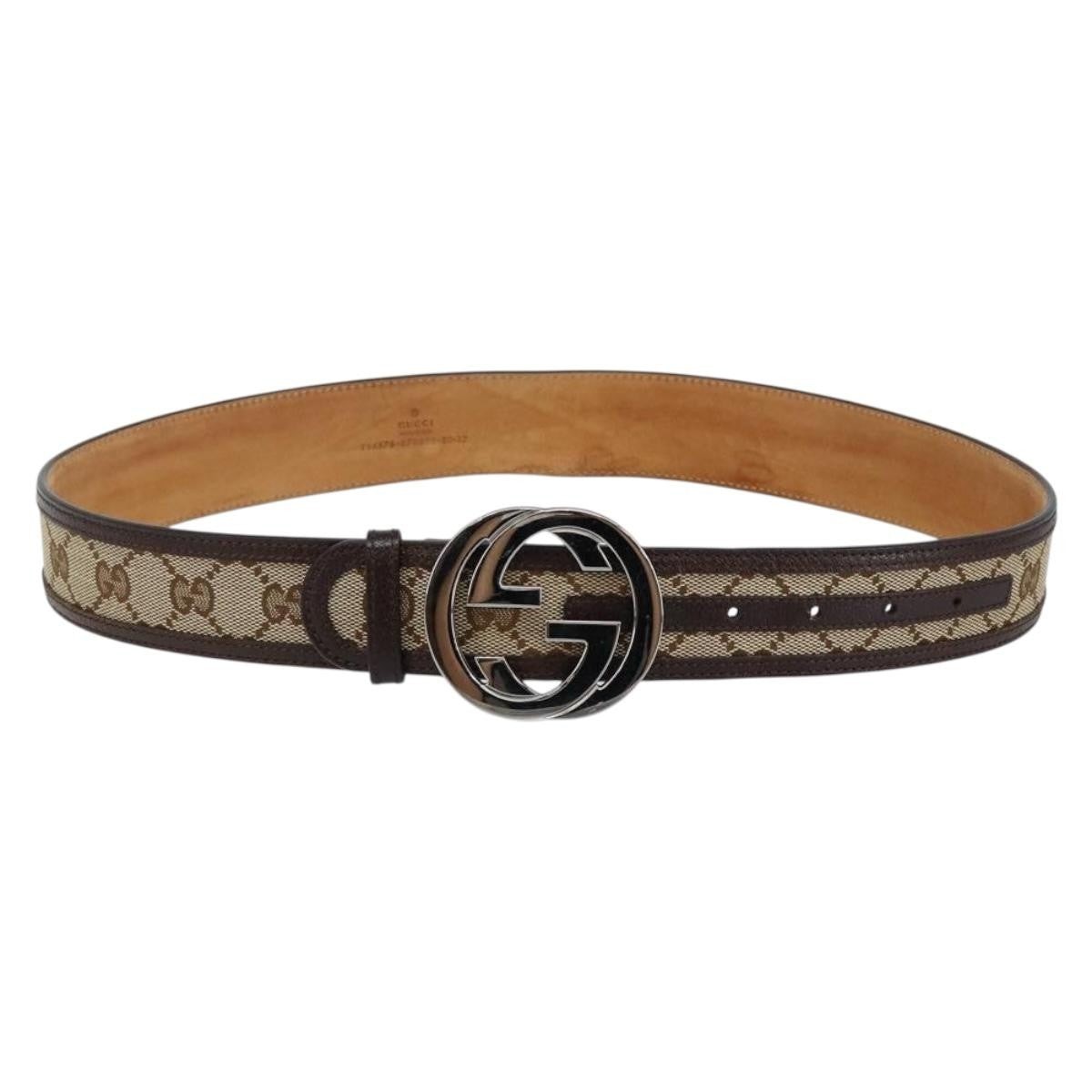 Gucci Interlocking G Belt GG Canvas Wide