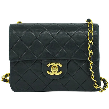 Chanel Vintage Square Classic Single Flap Bag Quilted Leather Medium