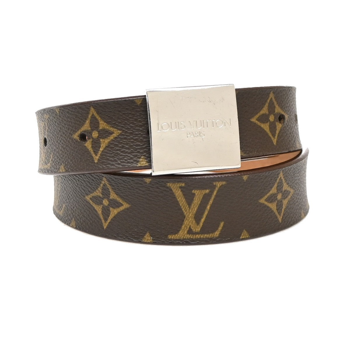 Louis Vuitton Ceinture Carre Belt Monogram Canvas Thin