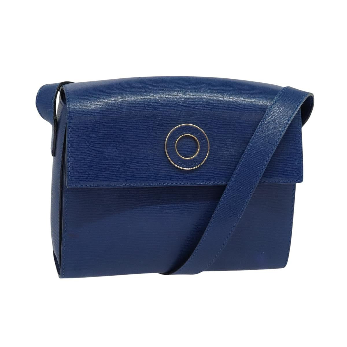 Celine Vintage Circle Logo Leather Small