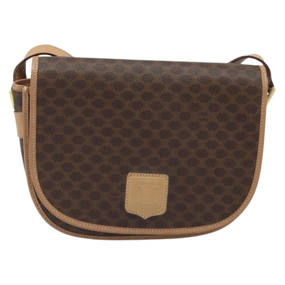 Celine Vintage Macadam Shoulder Bag Canvas and Leather Product Image