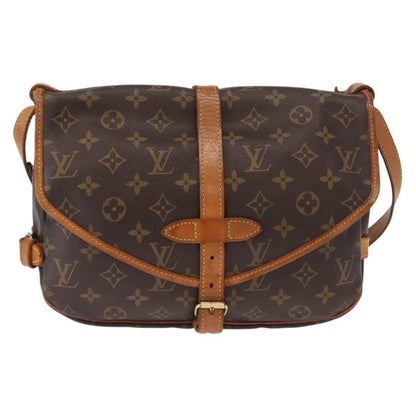 Louis Vuitton Saumur Handbag Monogram Canvas 30