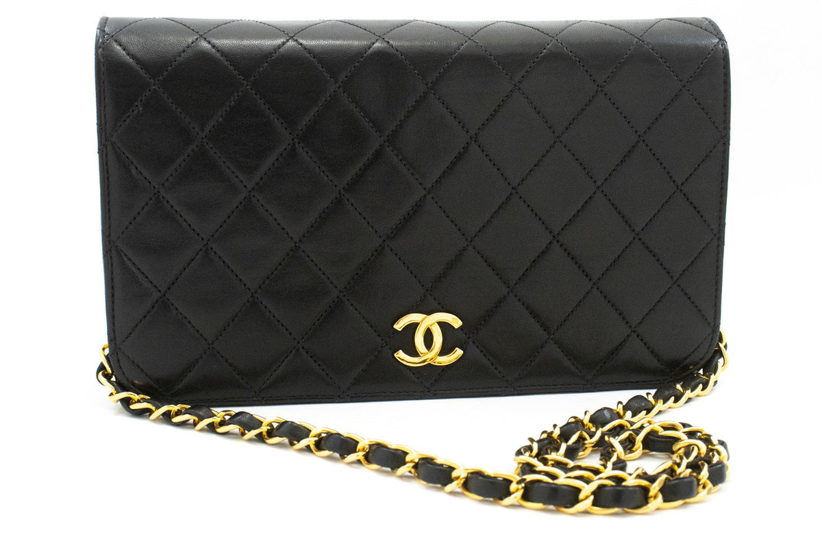 Chanel Vintage Full Flap Quilted Lambskin Small