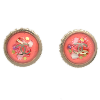 Chanel CC Logo Button Stud Metal with Crystals Product Image