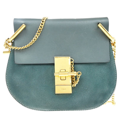 Chloe Drew Crossbody Bag Leather and Suede Mini