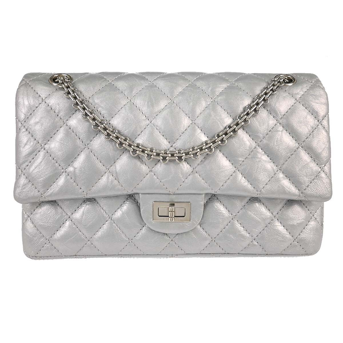 Chanel Reissue 2.55 Double Compartment Flap Quilted Aged Calfskin 225