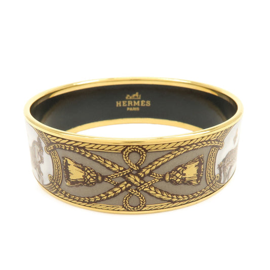 Hermes Bangle Printed Enamel Wide