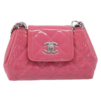 Chanel Mademoiselle Lock Chain Quilted Patent Product Image