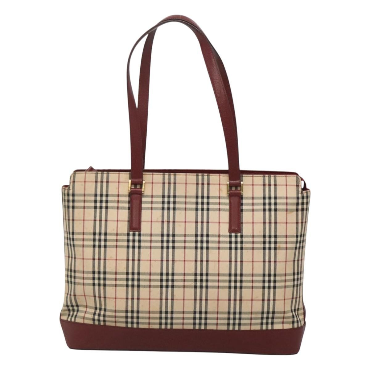 Burberry Nova Check Tote Canvas and Leather Product Image