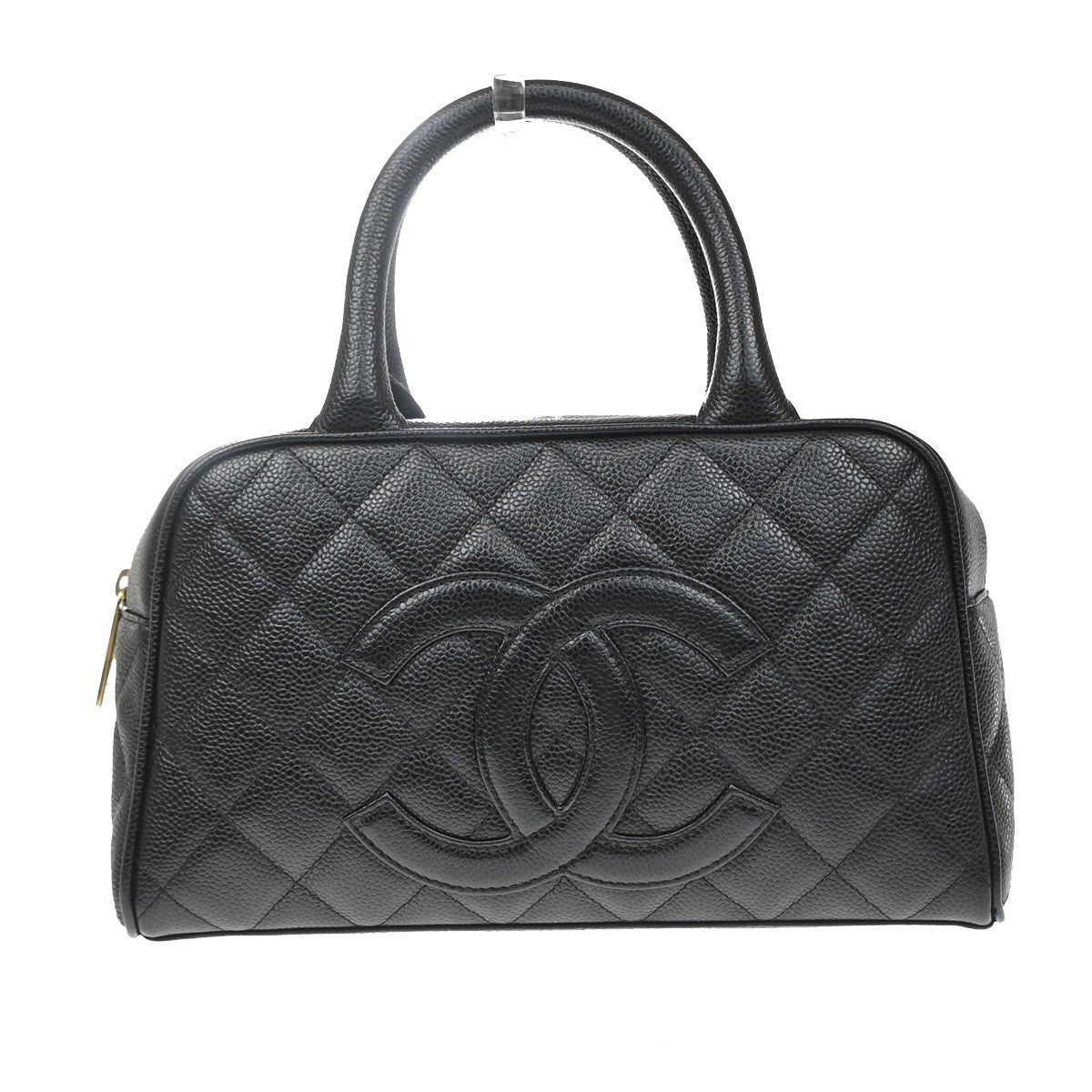 Chanel Timeless CC Bowler Quilted Caviar Medium