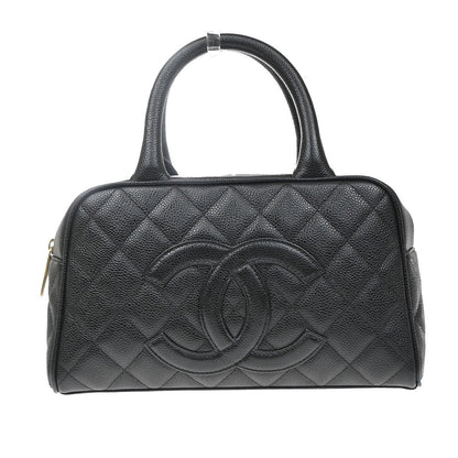 Chanel Timeless CC Bowler Quilted Caviar Medium