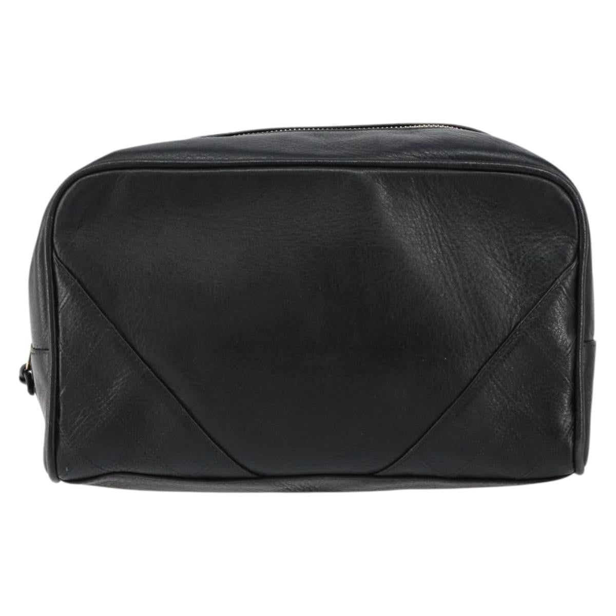 Chanel Vintage Toiletry Pouch Leather Product Image