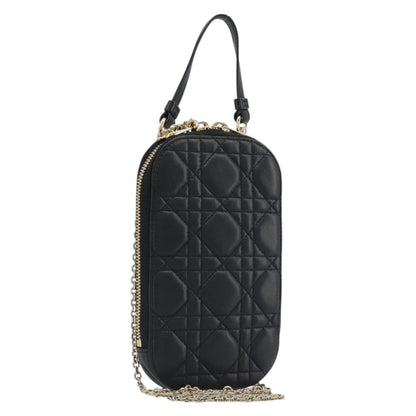Christian Dior Lady Dior Phone Holder on Chain Cannage Quilt Lambskin Product Image