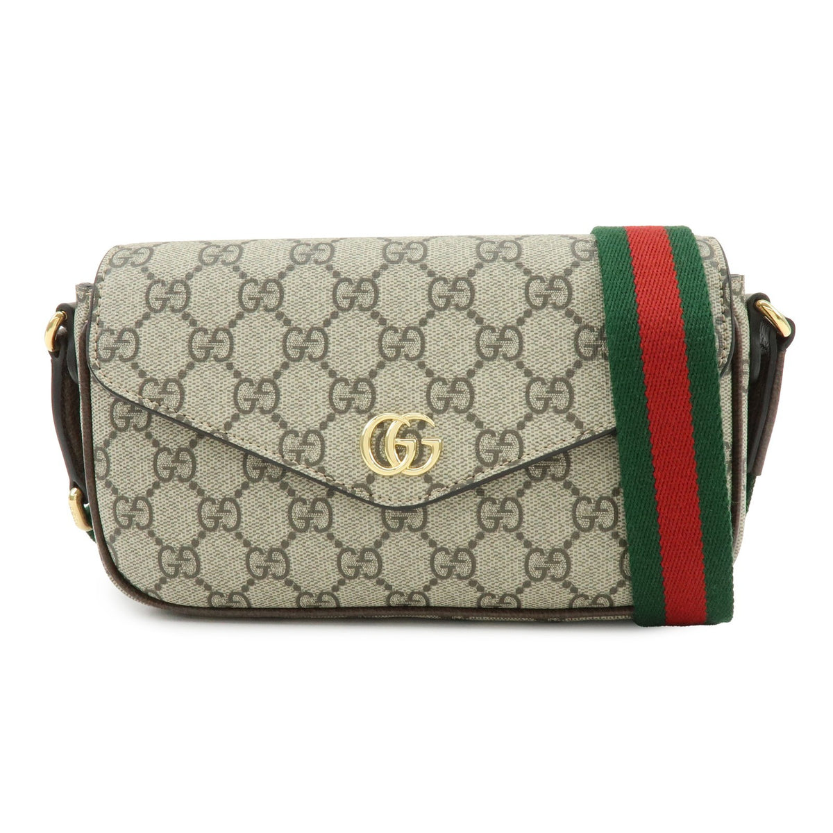Gucci Ophidia Envelope Flap GG Coated Canvas Mini