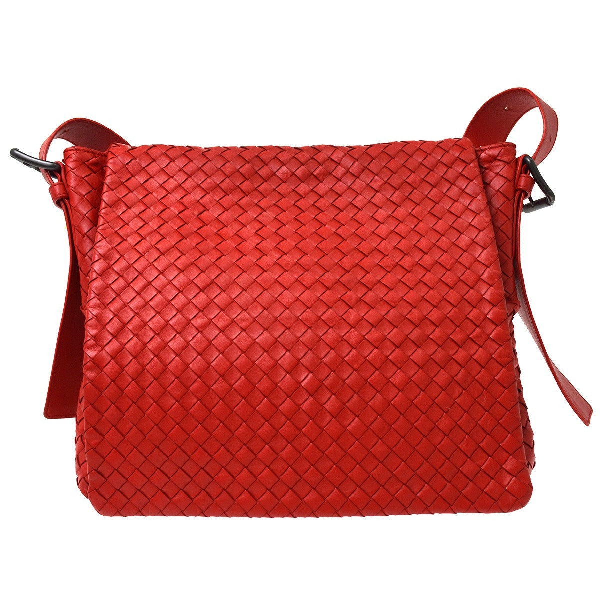 Bottega Veneta Square Flap Messenger Intrecciato Nappa Medium