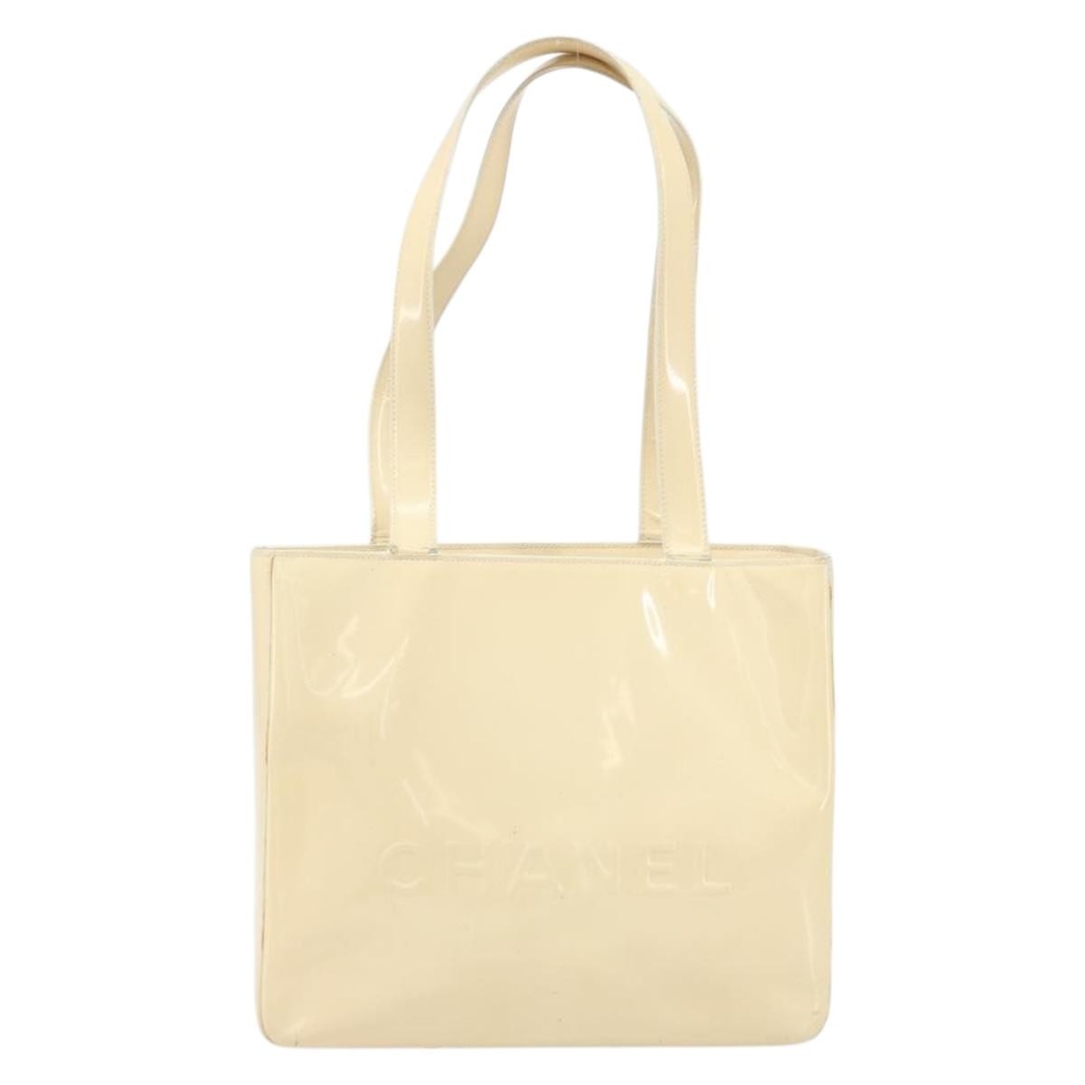 Chanel Vintage Embossed Logo Shoulder Bag Patent Product Image