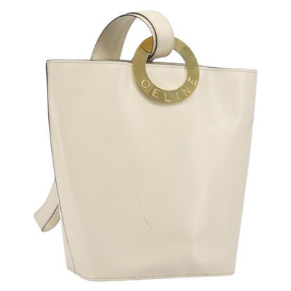 Celine Vintage Circle Logo Leather Small