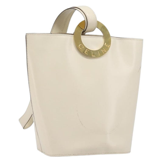 Celine Vintage Circle Logo Leather Small