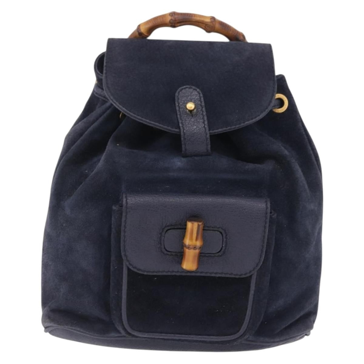Gucci Vintage Bamboo Suede Small