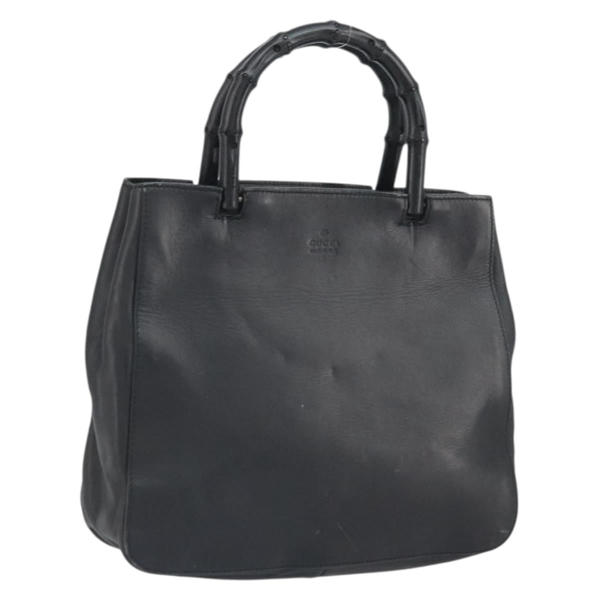Gucci Vintage Bamboo Handle Bag Leather Small