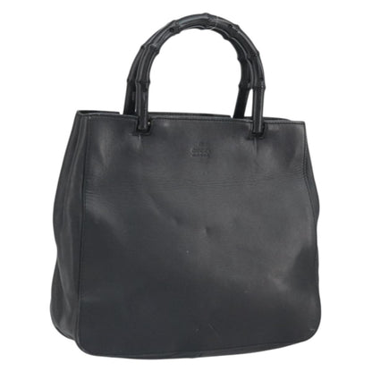 Gucci Vintage Bamboo Handle Bag Leather Small