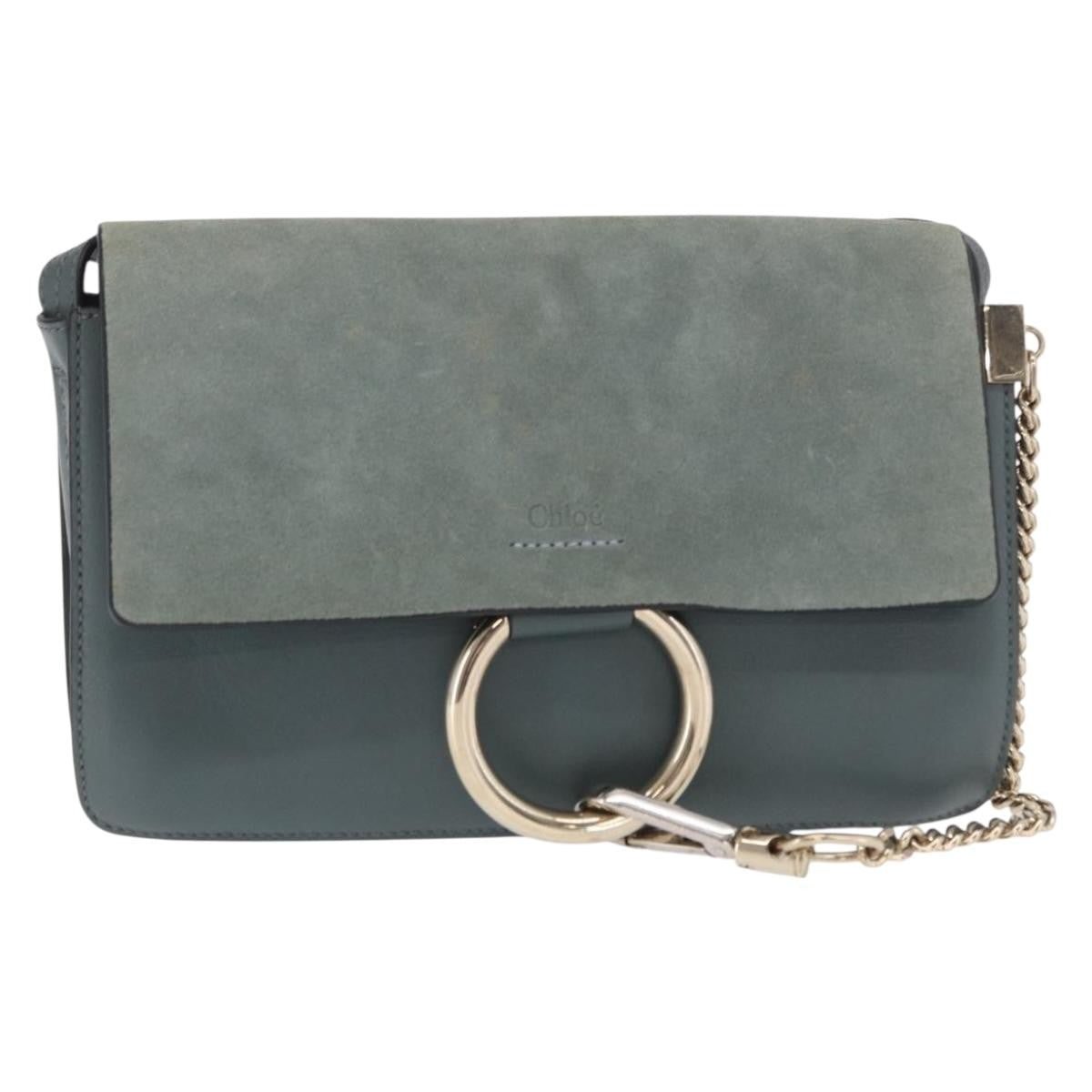Chloe Faye Shoulder Bag Leather and Suede Small