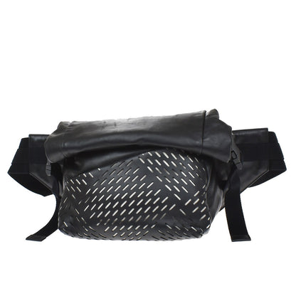 Bottega Veneta Folding Top Belt Perforated Leather Product Image
