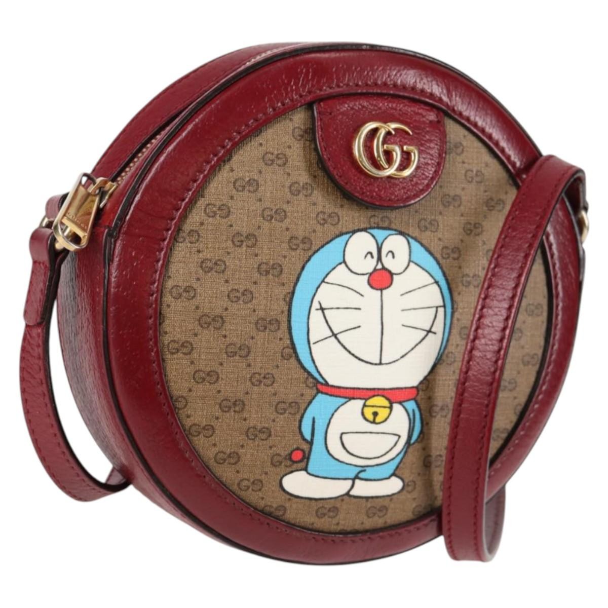 Gucci Doraemon Round Printed Mini GG Coated Canvas Product Image