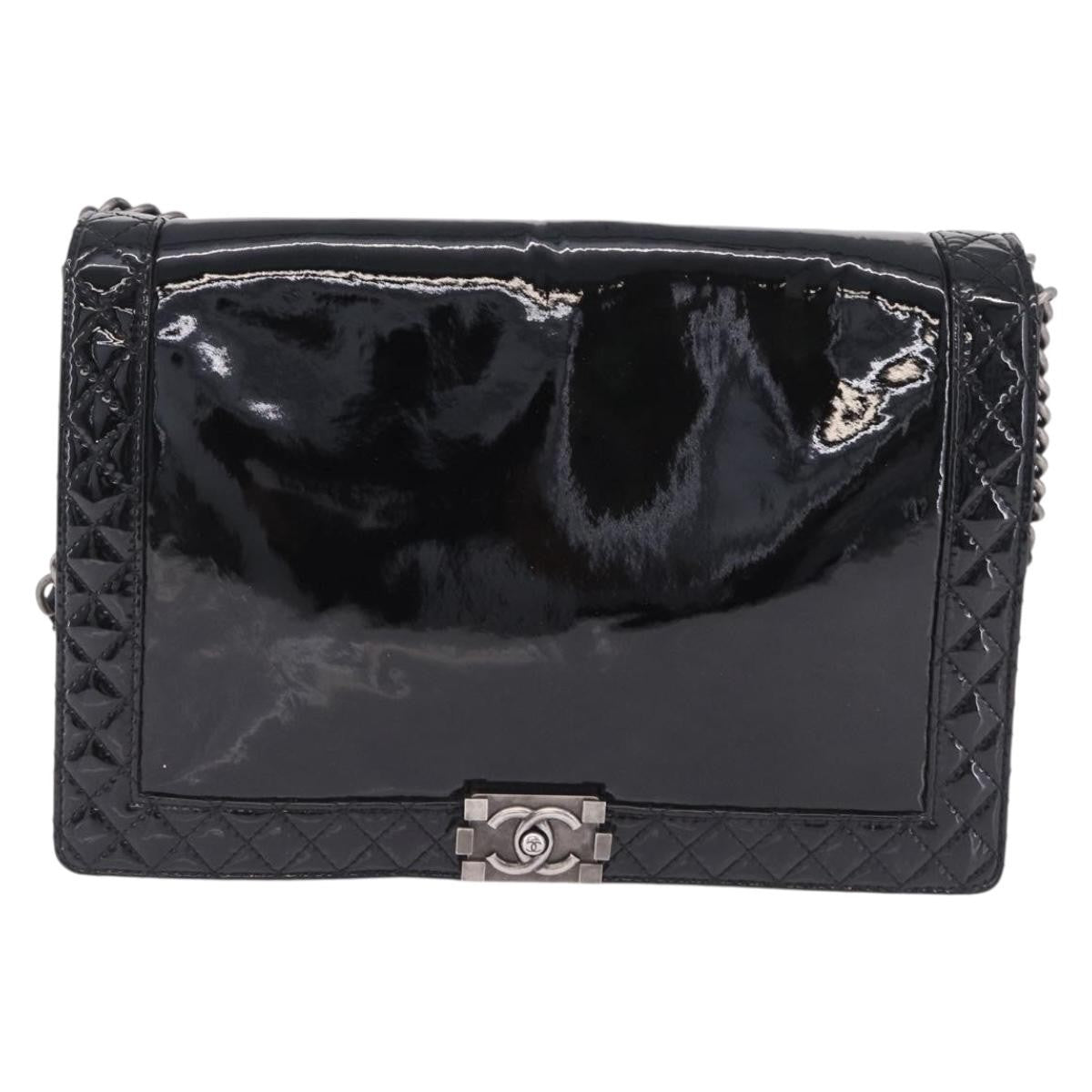 Chanel Reverso Boy Flap Patent Old Medium