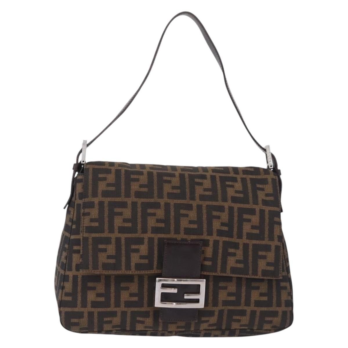 Fendi Zucchino Mamma Baguette Canvas Medium
