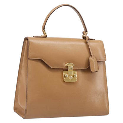 Gucci Vintage Lady Lock Top Handle Leather Medium