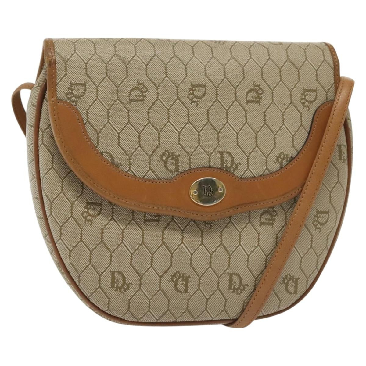 Christian Dior Vintage Honeycomb Shoulder Bag Canvas Product Image