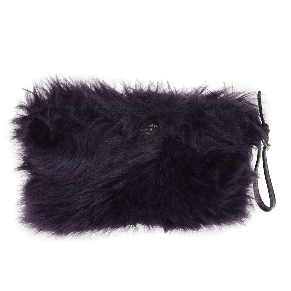 Prada Clutch Faux Fur Oversized