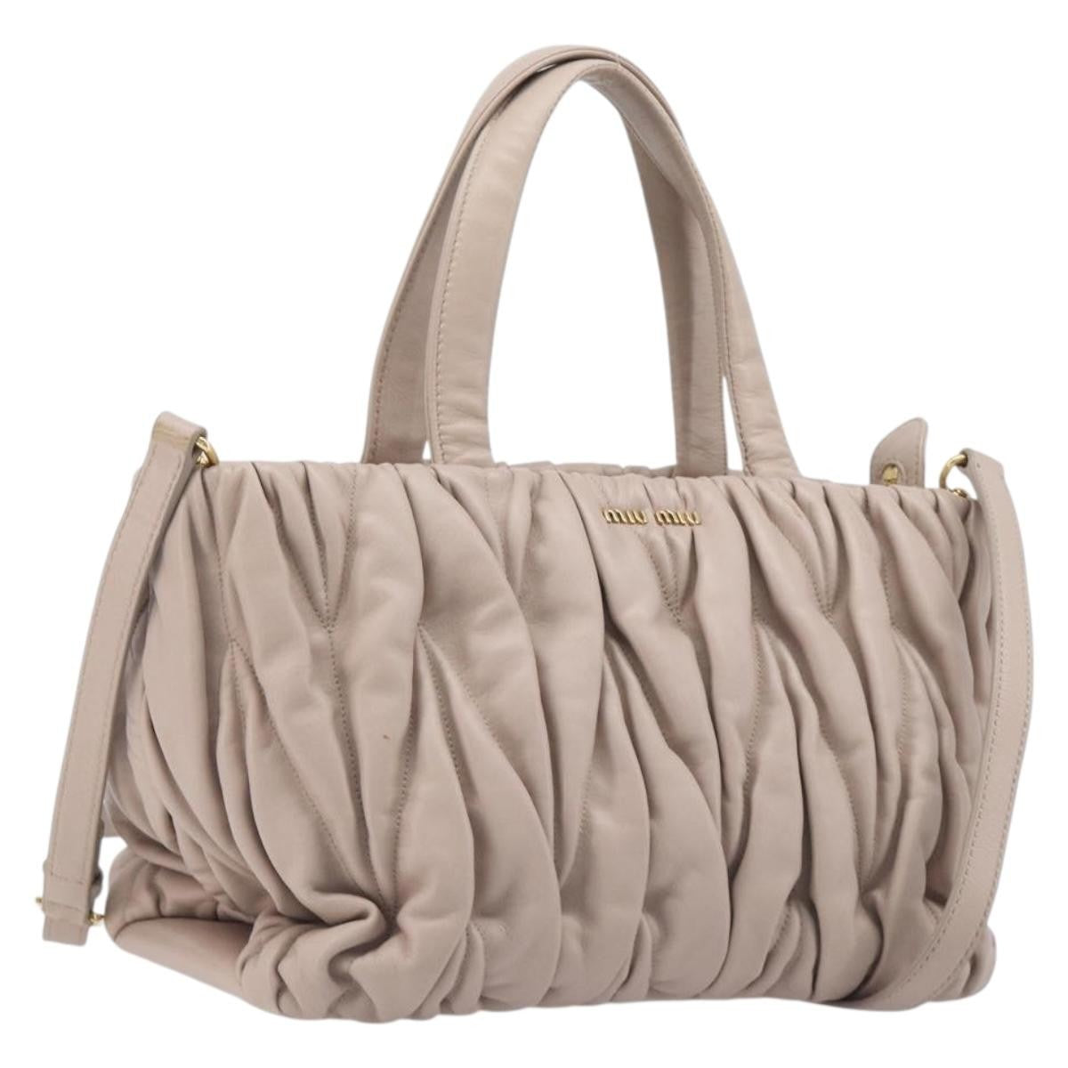 Miu Miu Convertible Matelasse Leather Medium