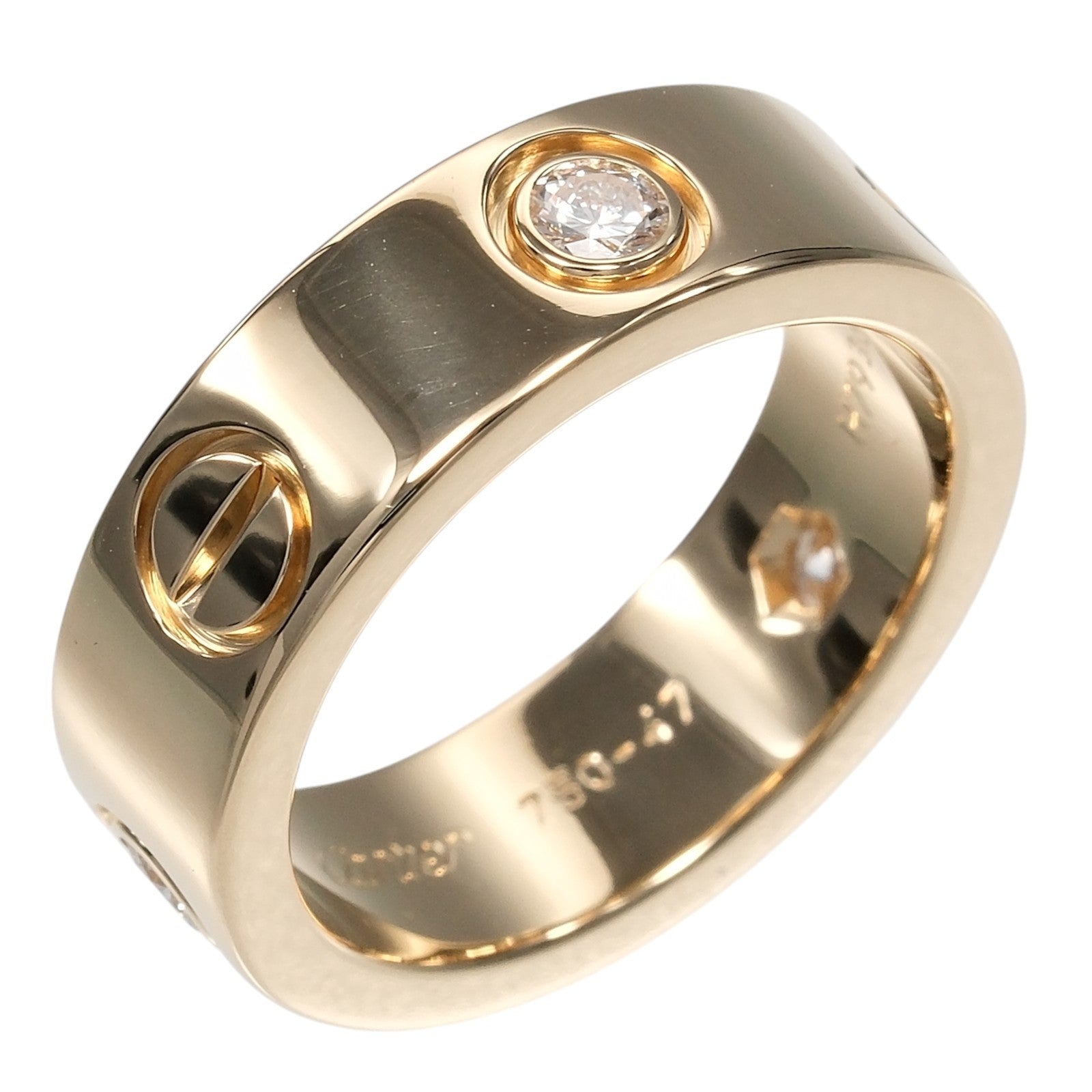 Cartier Love 3 Diamonds Band 18K Yellow Gold with Diamonds Product Image