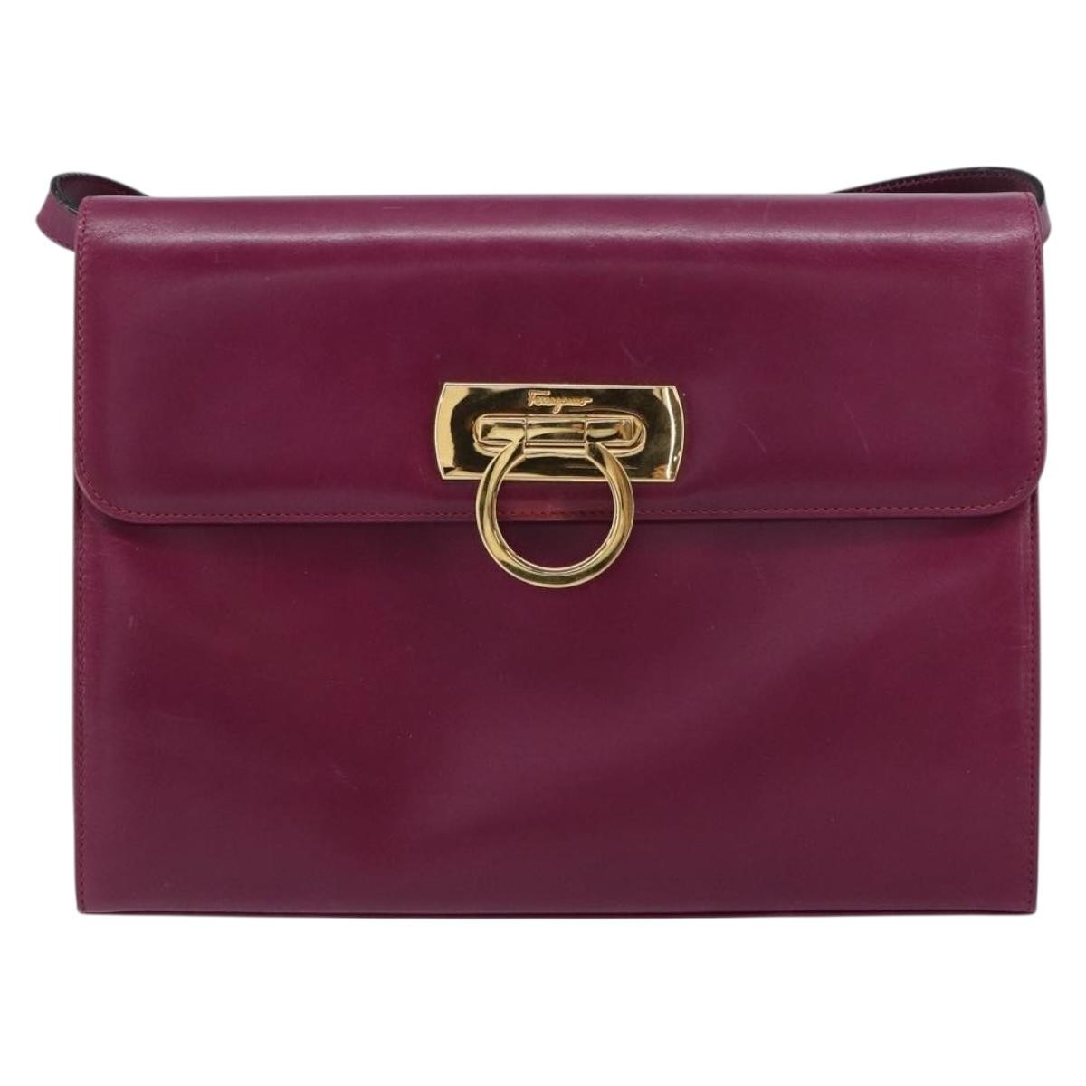 Salvatore Ferragamo Gancini Shoulder Bag Leather Product Image