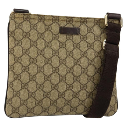 Gucci Flat Messenger Bag GG Canvas Medium