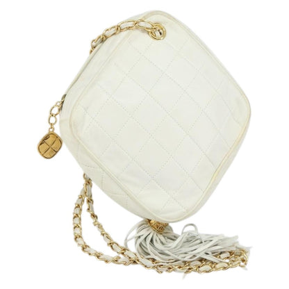Chanel Vintage Diamond Tassel Quilted Lambskin Small