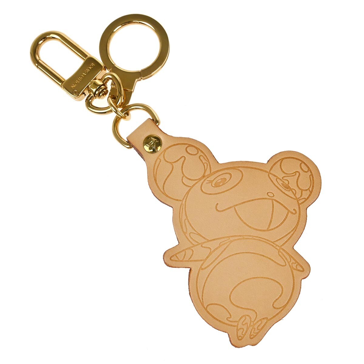 Louis Vuitton Murakami Panda Bag Charm and Keychain Vachetta Leather Product Image